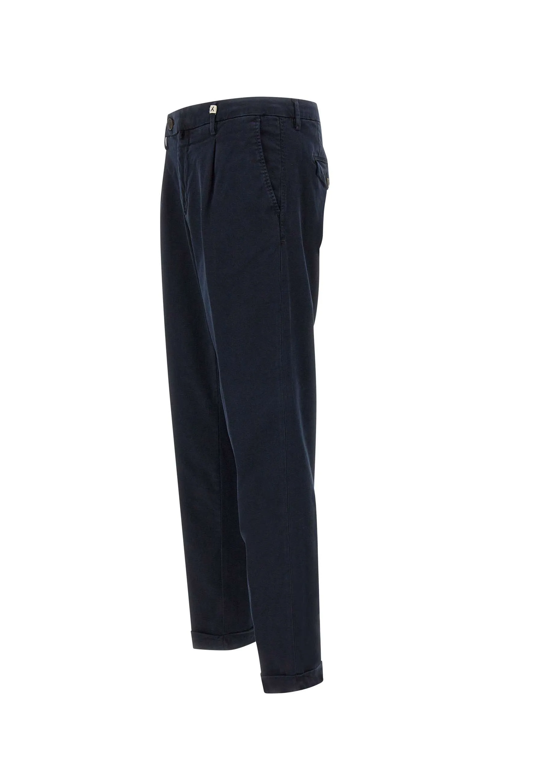 Navy Blue Slim Fit Trousers