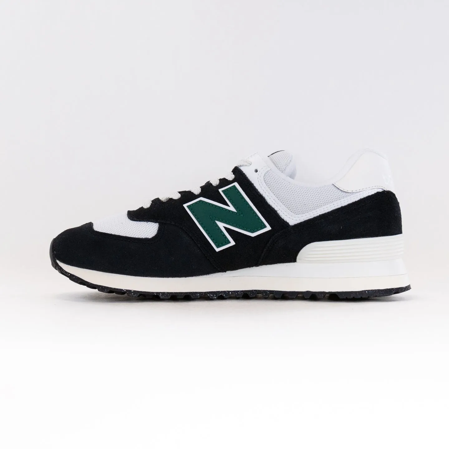 New Balance 574 (UNISEX) - Black/White/Marsh Green