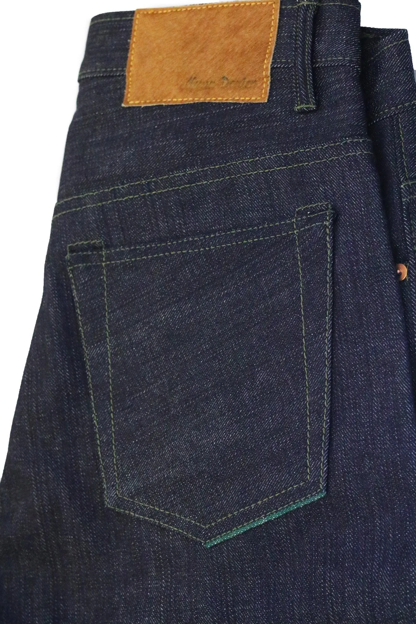 NP006 - FOREST GREEN SELVEDGE DENIM