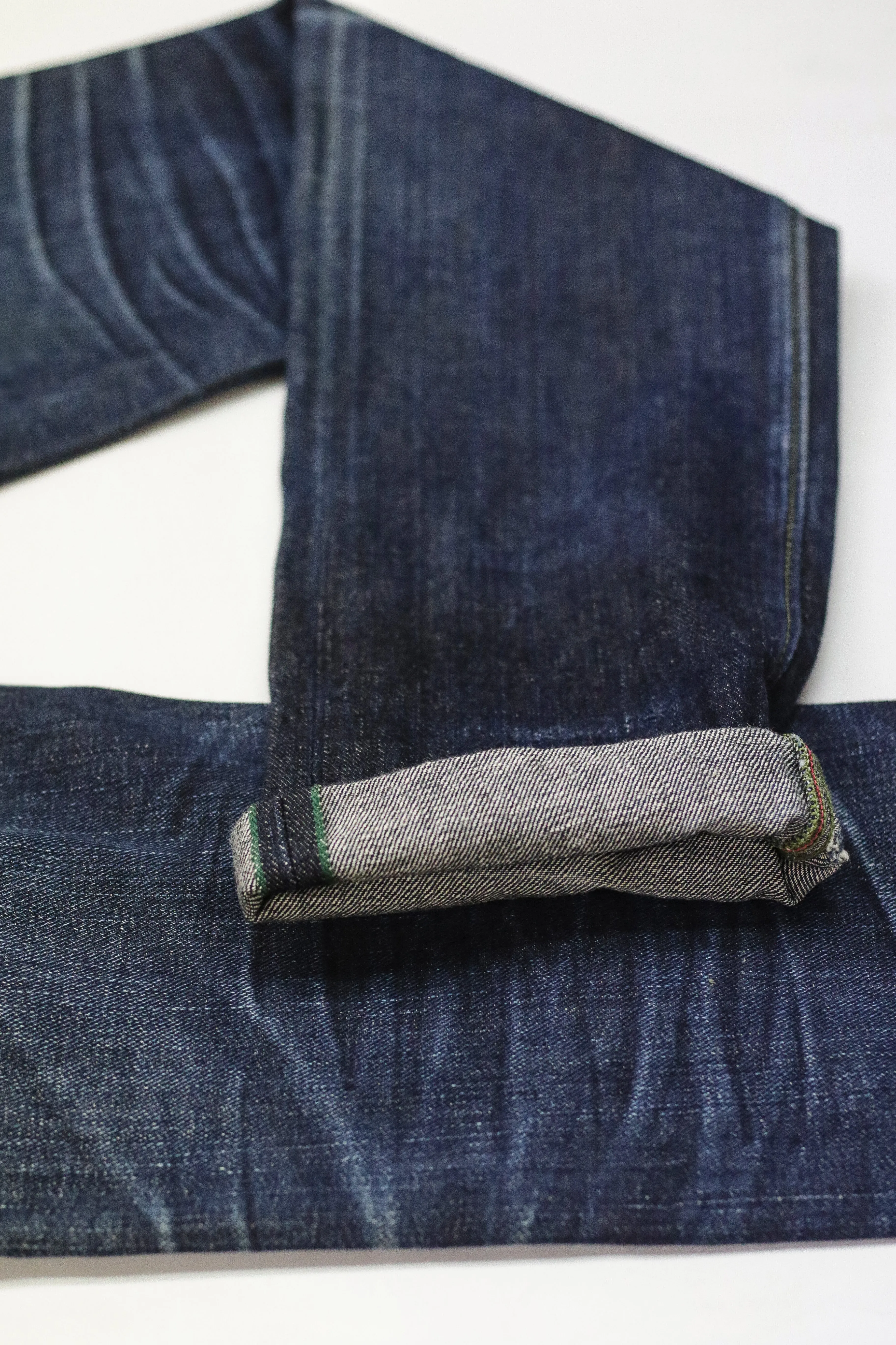 NP006 - FOREST GREEN SELVEDGE DENIM