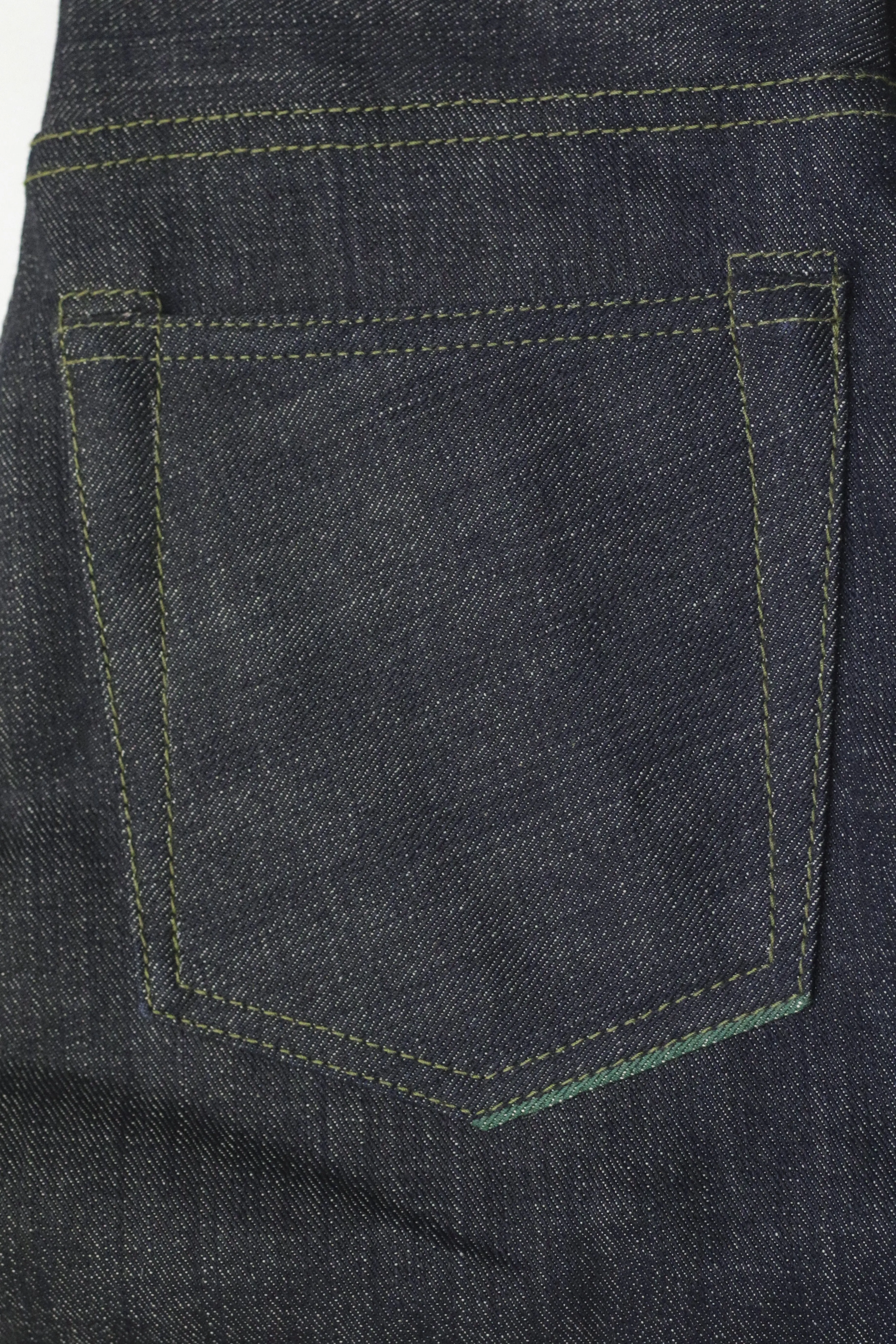 NP006 - FOREST GREEN SELVEDGE DENIM