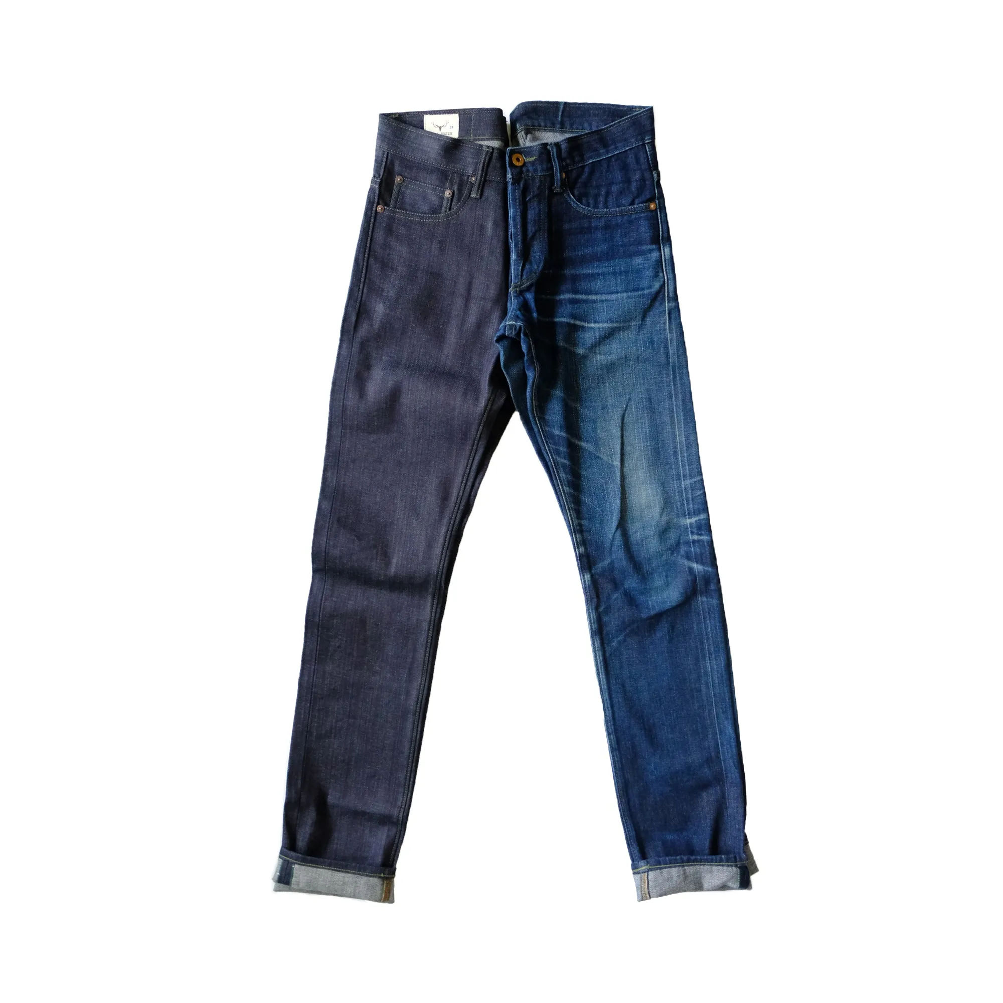 NP006 - FOREST GREEN SELVEDGE DENIM