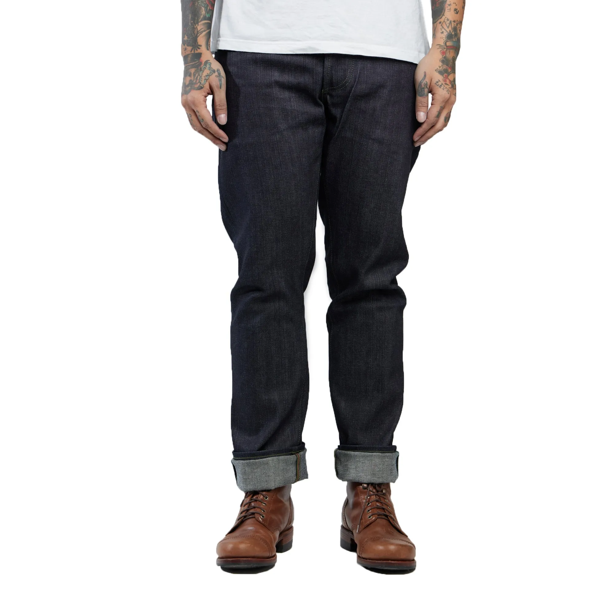 NP006 - FOREST GREEN SELVEDGE DENIM