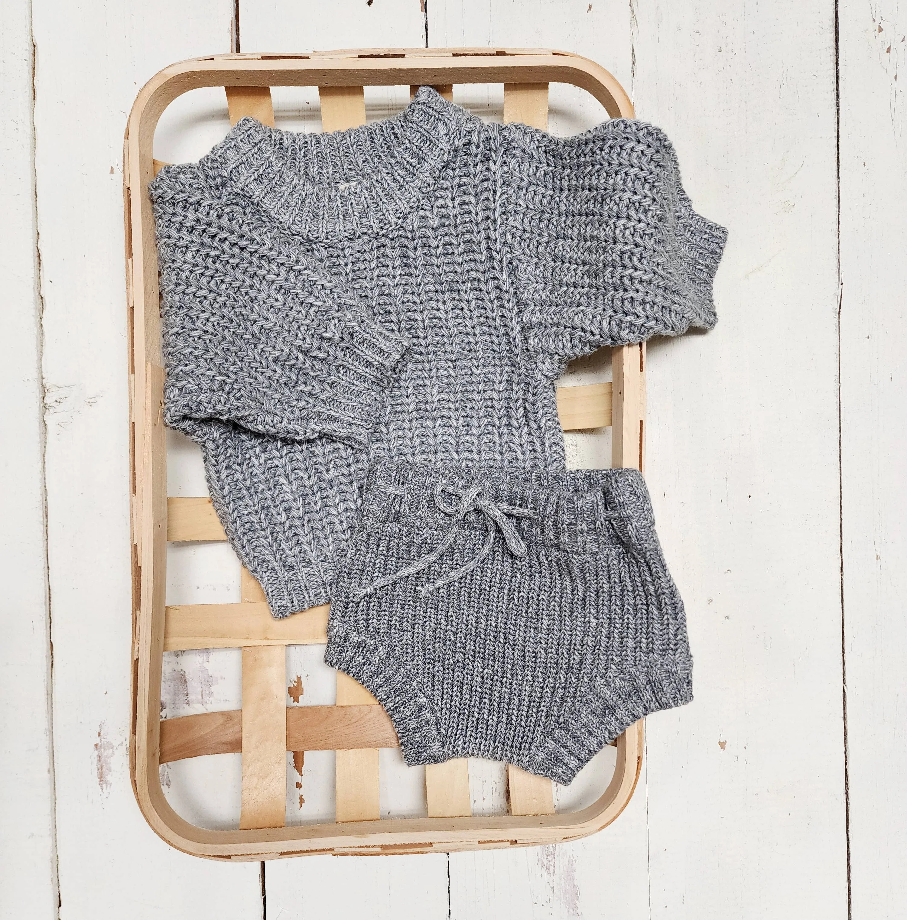 OLIVE & CRADLE - Baby Bloomers Girl Boy Chunky Knit diaper cover