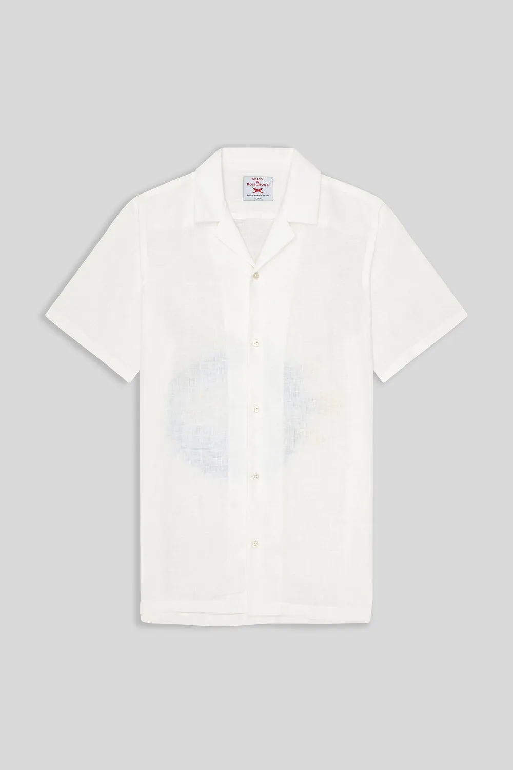 puffer fish linen shirt