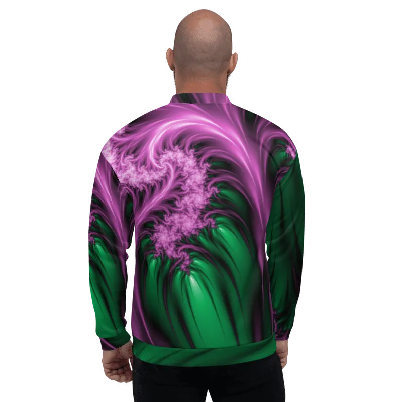 "Aurora Whispers Arctic Chic" Collection - Unisex Designer Bomber Jacket