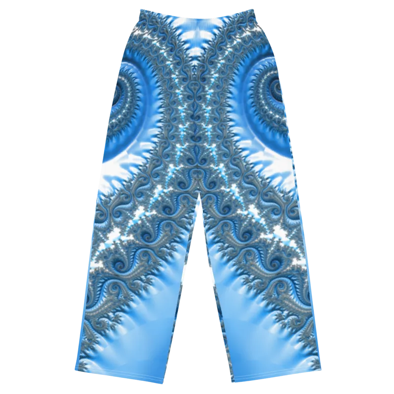 "Fractal Fern" Collection - Fractal Design Unisex Wide Leg Pants