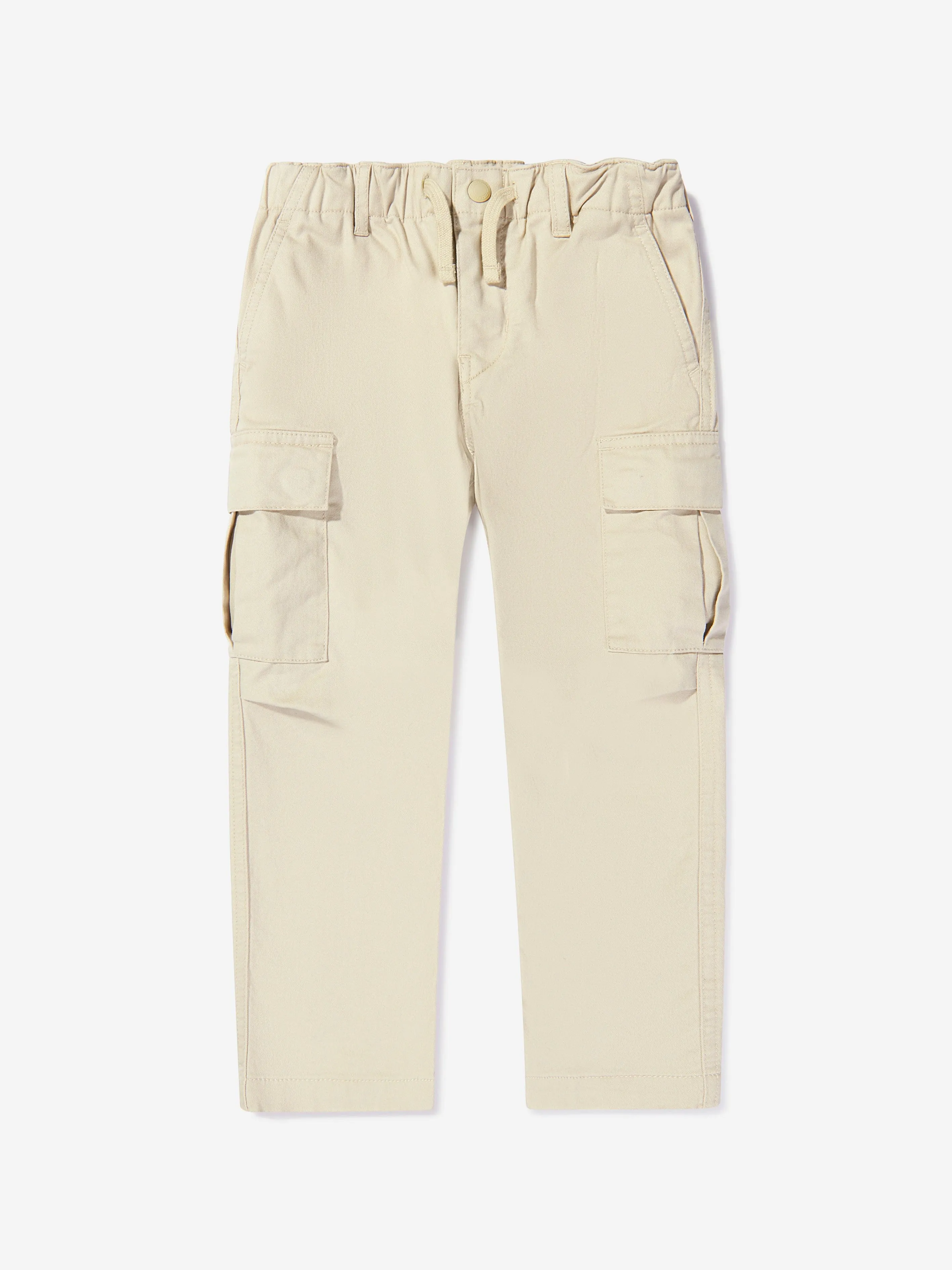 Ralph Lauren Boys Slim Fit Cargo Trousers in Beige