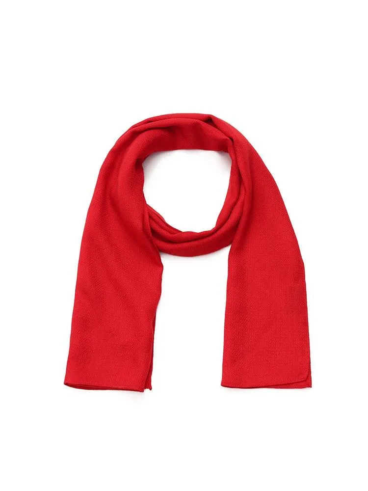 Red Wool Scarves Set