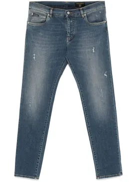 Slim Fit Blue Denim Trousers