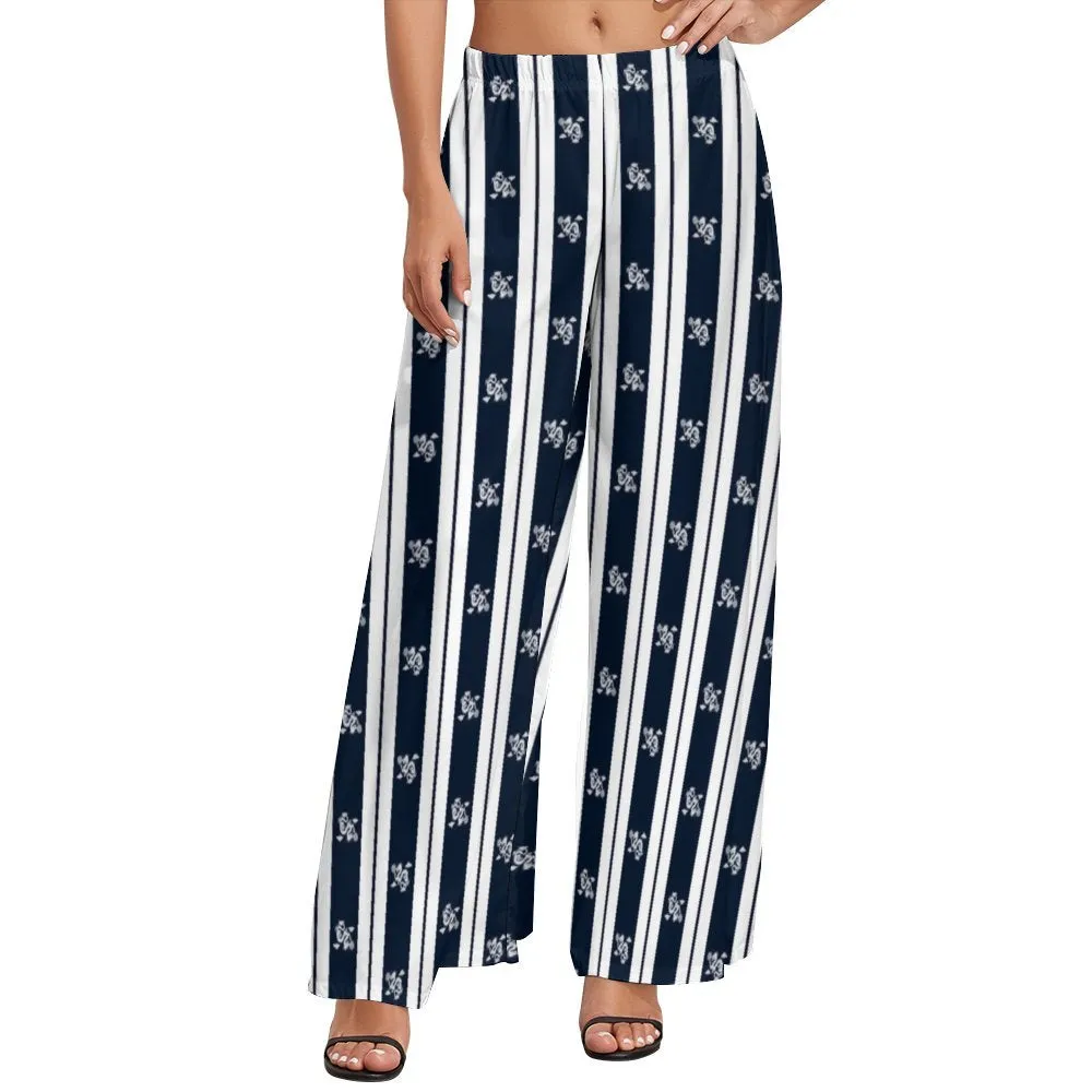 Striped Dragon Wide-Leg Pants Wide leg pants