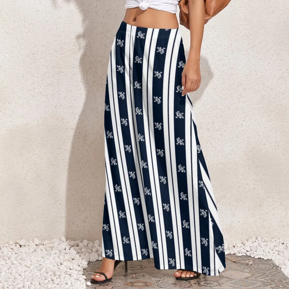 Striped Dragon Wide-Leg Pants Wide leg pants