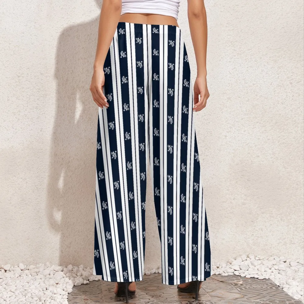 Striped Dragon Wide-Leg Pants Wide leg pants