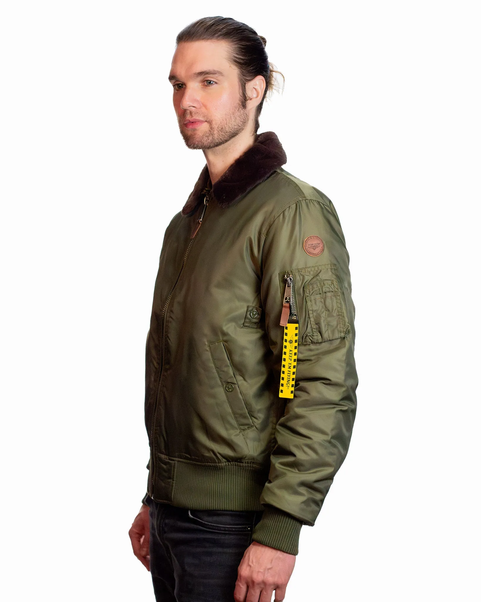 TOP GUN® B-15 MEN'S HEAVY DUTY FLIGHT BOMBER JACKET