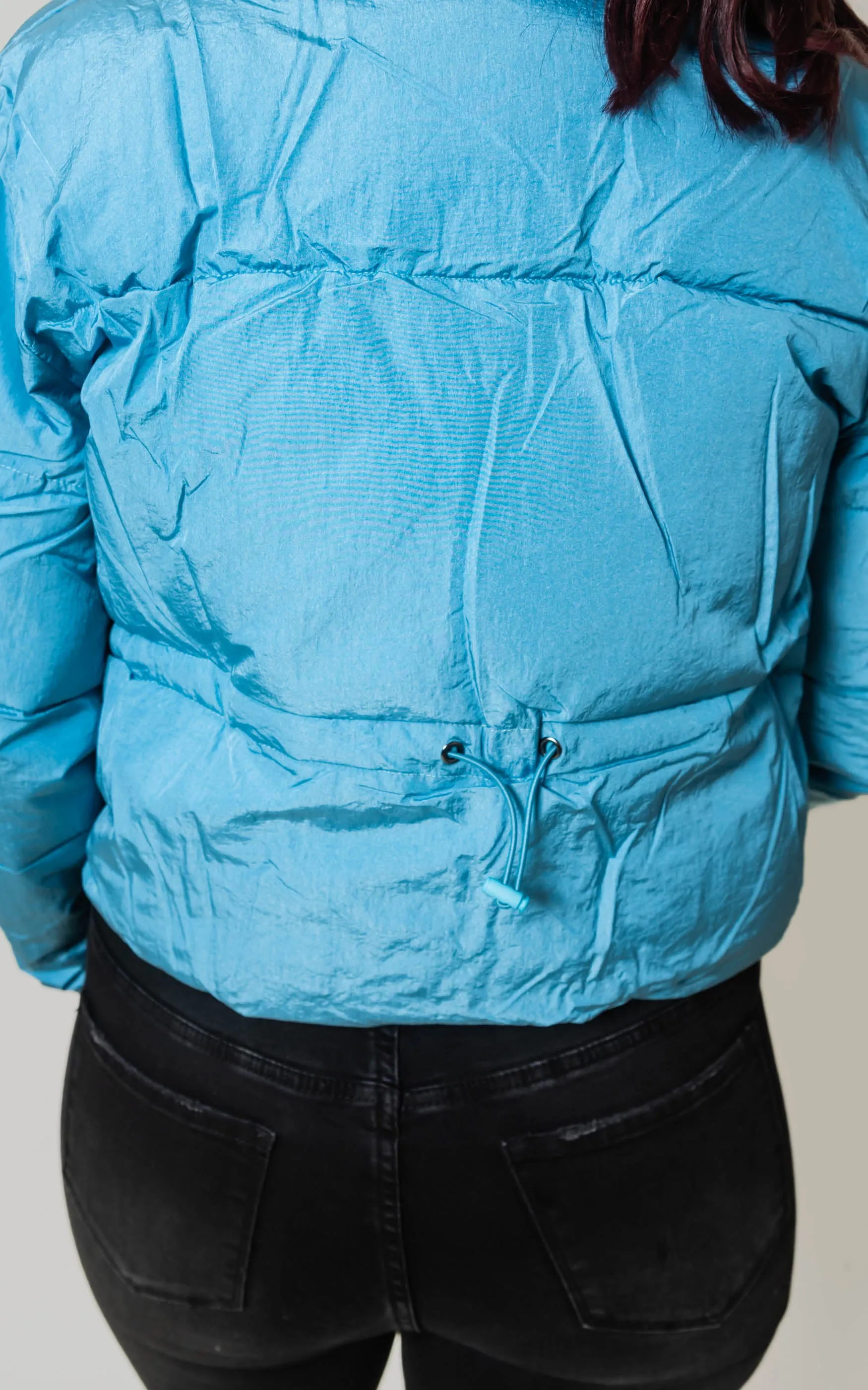 TREND TAKER PUFFER JACKET Dolphin Blue - Final Sale