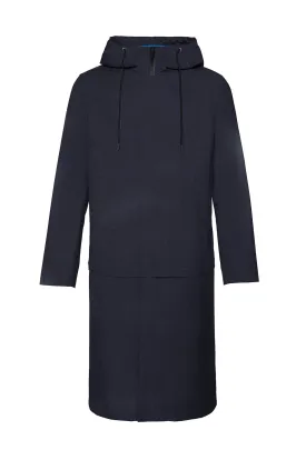 TRENT MODERN FIT WATER RESISTANT NAVY TOPCOAT