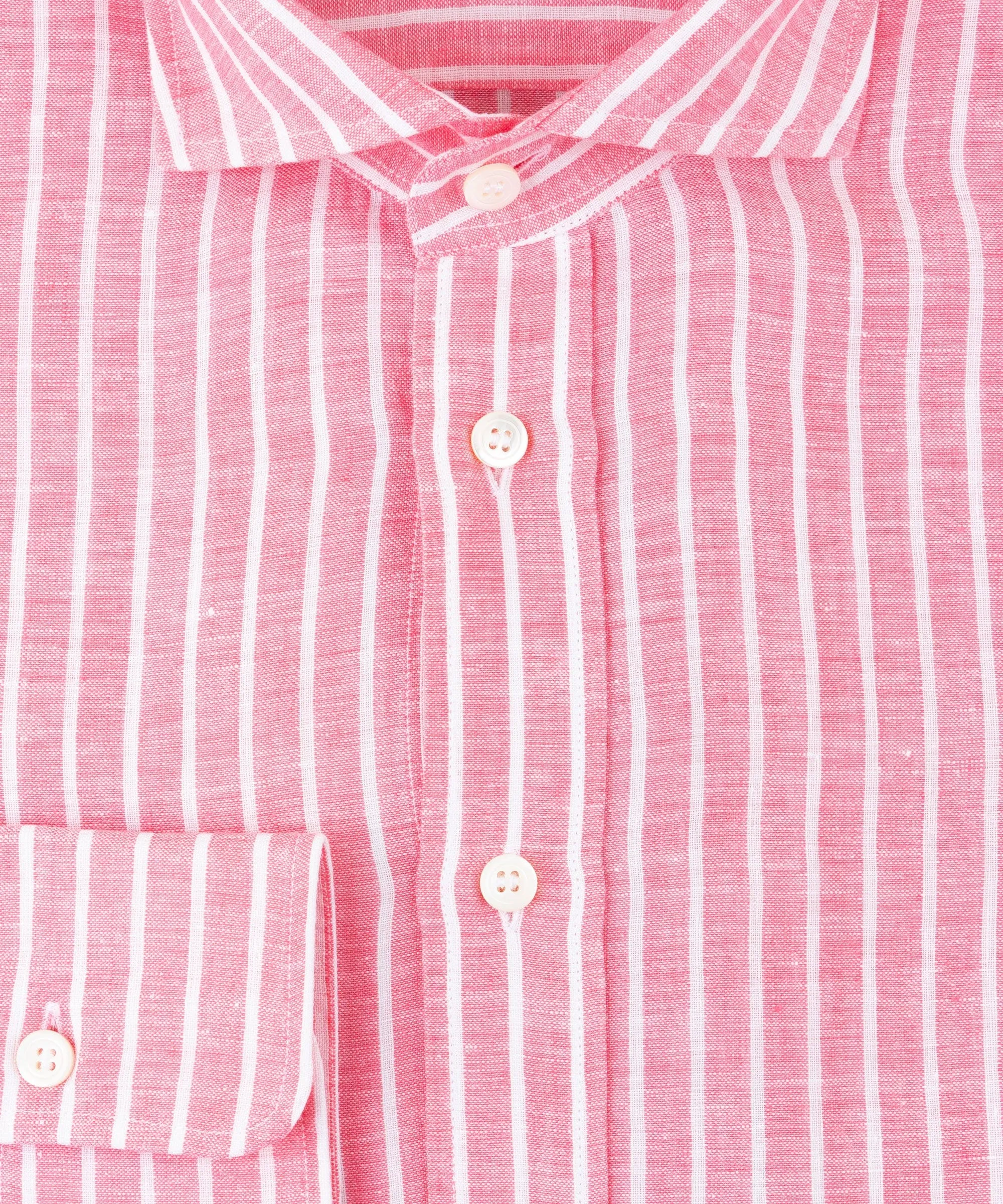 Wide Striped Linen Shirt