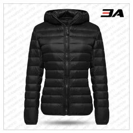 Women Hooded Down Jacket Puffer Bubble Coat Packable Light Parka