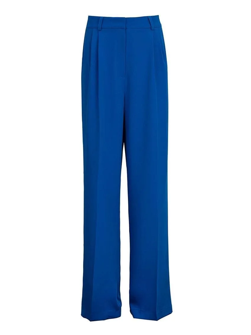 Women’s Wide Leg Solid Color Business Casual Trousers | Loose Fit