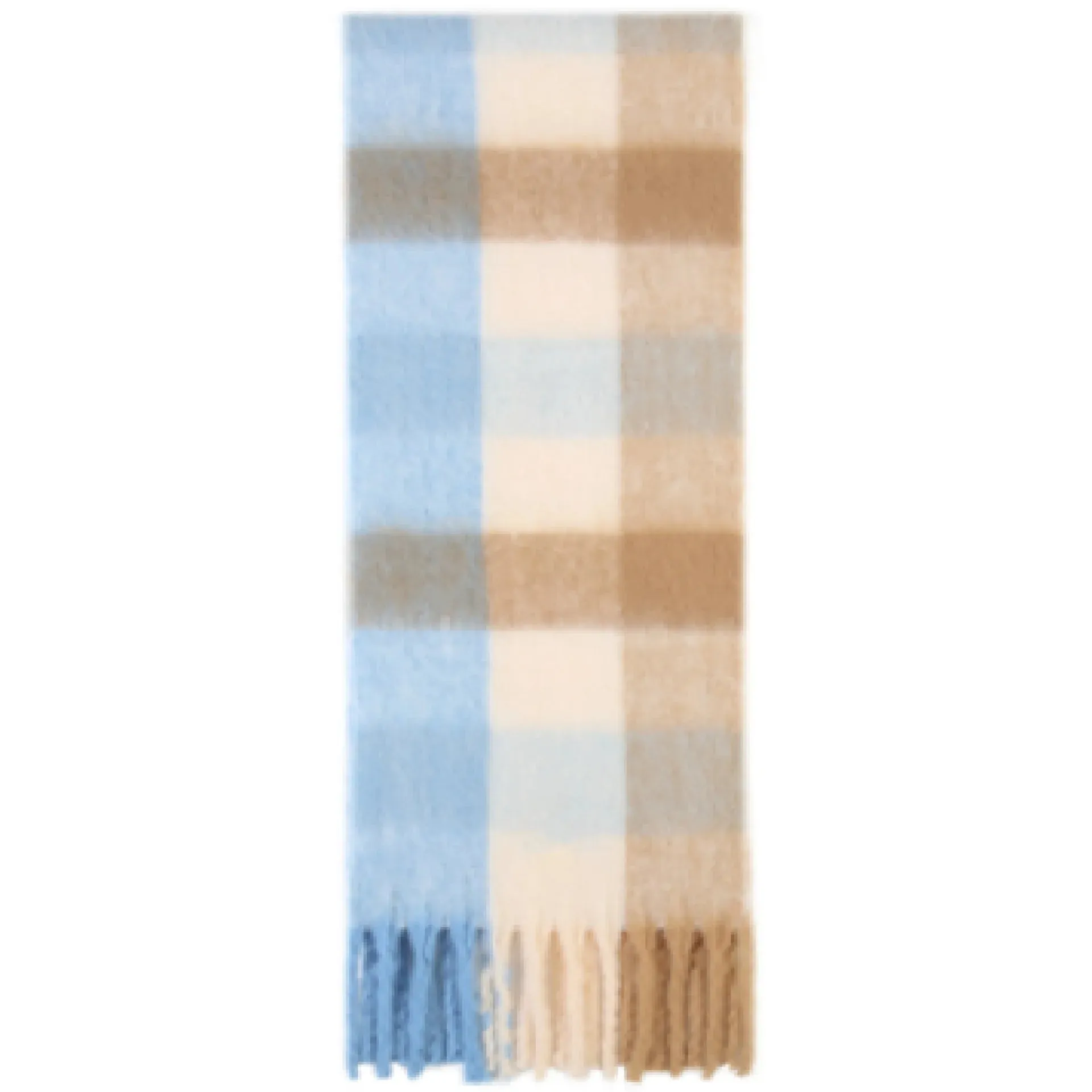 Wool Scarf Women Winter Pure Color Soft Mohair Thick Warm Long Muffler Scarf