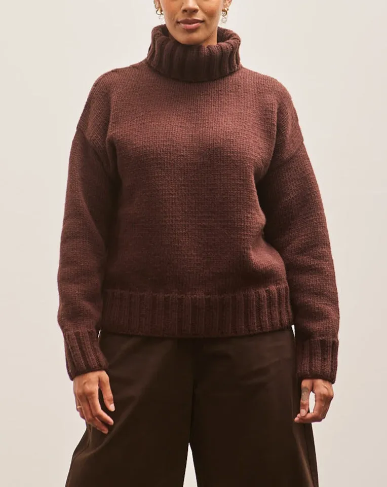 YMC Bluto Wolf Knit, Brown